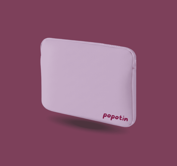 Housse d'ordinateur Prune velours Prune velours